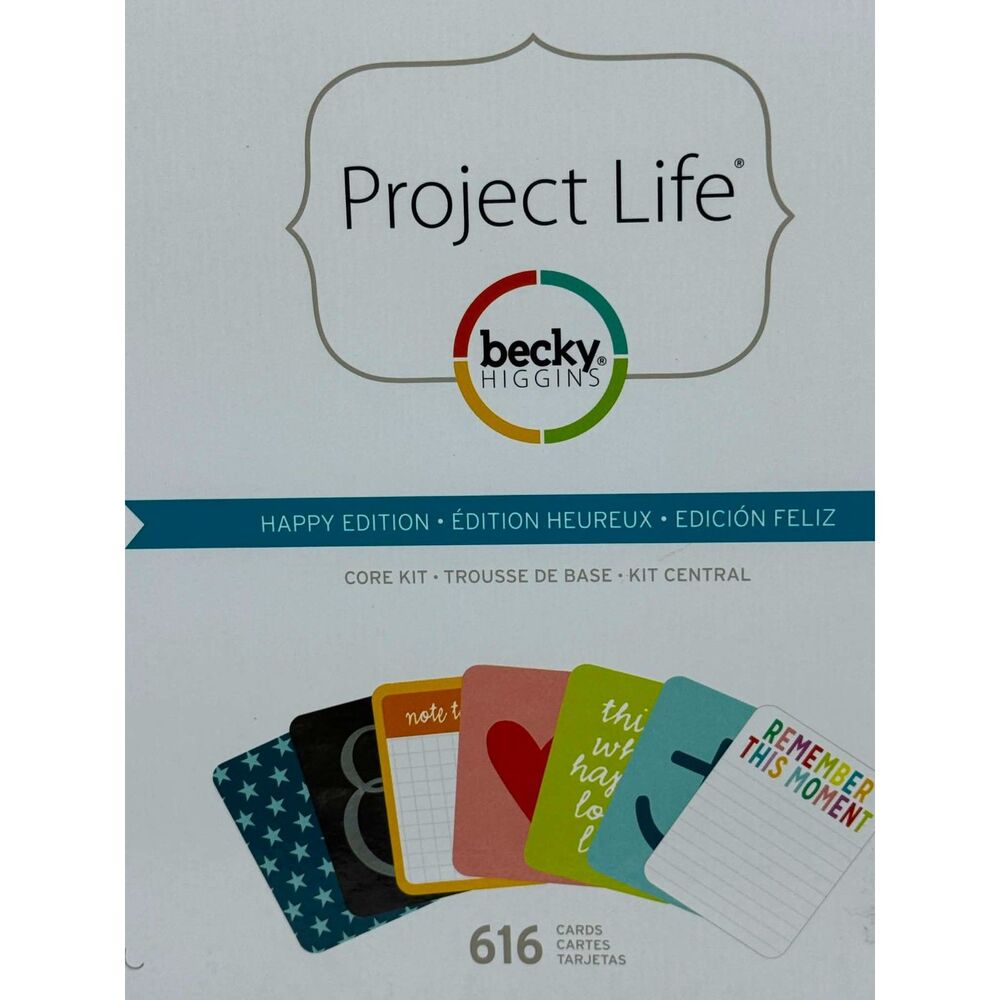 Becky Higgins Project Life Happy Edition Core Kit Scrapbooking 616 Cards BNIB